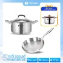 Combo chảo TAPUHO TP8789 + nồi TAPUHO TP3739: Tặng nồi Inox TAPUHO TP2625 - 24cm