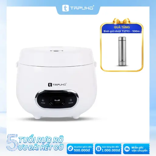 [TRC3012] Nồi cơm điện TAPUHO TRC3012: Tặng Bình giữ nhiệt TAPUHO TVF93