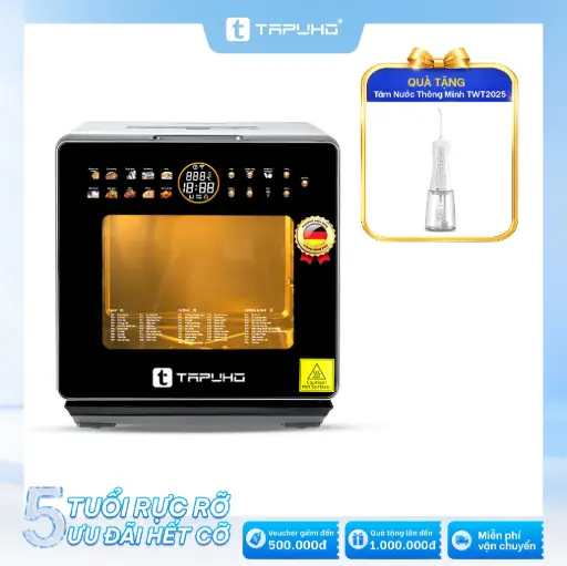Nồi chiên hơi nước TAPUHO TSF16 COLOR PLUS 16L: Tặng Tăm nước TAPUHO TWT2025