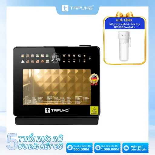 Máy nấu ăn đa năng TAPUHO TMC20 PrimeAI 20L: Tặng Máy xay sinh tố cầm tay TAPUHO THB550 Freshmix