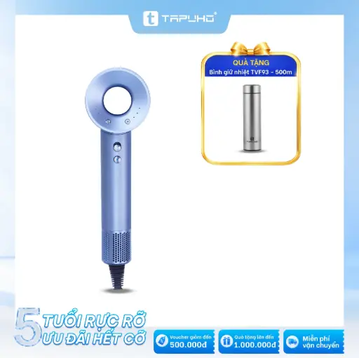 Máy sấy tóc TAPUHO THD-1625: Tặng Bình giữ nhiệt TAPUHO TVF93