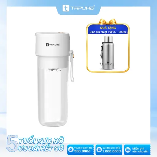 Máy xay sinh tố cầm tay TAPUHO THB550 Freshmix: Tặng Bình giữ nhiệt TAPUHO TVF95